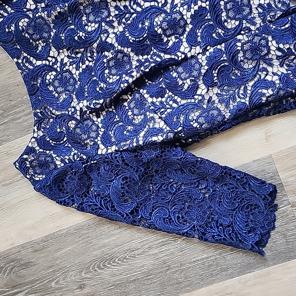Eliza J Blue Lace Dress - Picture 4 of 15